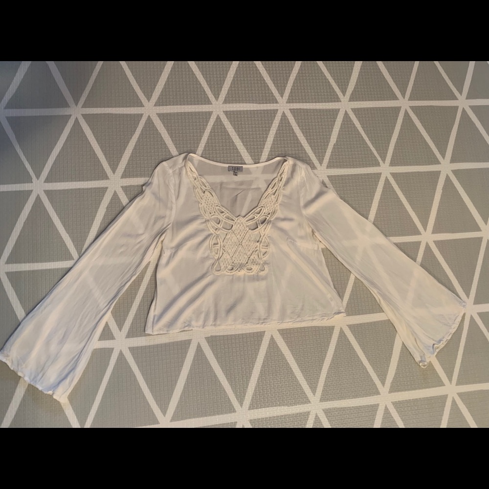 White crop top